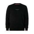 thumbnail image 5 of Tommy Hilfiger Logo Tipped Crew Sweatshirt, Black, 5 of 5