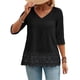 thumbnail image 3 of TaTaai Spring Top for Women Hollow Out Embroidery Short Sleeve Round Neck Casual Loose Fit Blouse French Style Fashion Shirt Lightweight Breathable for Daily Wear Gift, 3 of 7