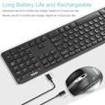thumbnail image 4 of Arteck Universal Multi-Device Bluetooth Keyboard and Mouse Full Size Wireless Bluetooth Keyboard and Ergonomic Mouse Set for Windows, iOS, Android, Compute, 4 of 7