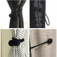 thumbnail image 3 of Alzapaños magnéticos para cortinas Clips para cortinas Cuerda Soportes para cortinas traseras Hebillas Carpeta para cortinas Soportes para cortinas para la decoración del hogar 2 piezas Negro Adepaton Cortinas, 3 of 4
