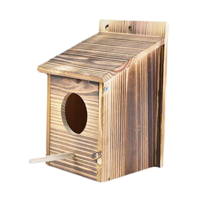 Bluebird House, Solid Wood Birdhouse, Weatherproof Bird House Designed Cleaning, Latch, , Fledgling Grooves