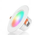 thumbnail image 4 of Plafonnier Rétroéclairé Compatible Bluetooth Lampe DEL à Pois Colorés Encastrée Luminaire pour Maison Intelligente RVB à Intensité Réglable Plafonnier Rétroéclairé 110 V 220 V, 4 of 6