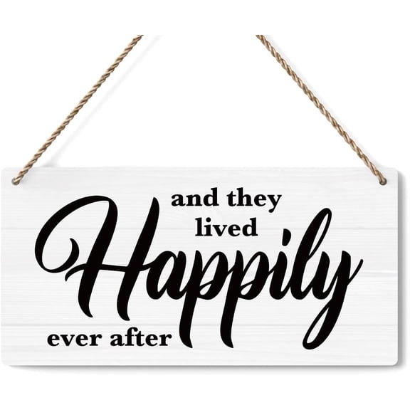 Wood Sign 5x10 Inch Rustic Wedding Signs And They Lived Happily Ever After Wedding Decor Wedding Stuff Engagement Wedding Decorations Ring Bearer Sign Wooden Sign Gift For Women Men