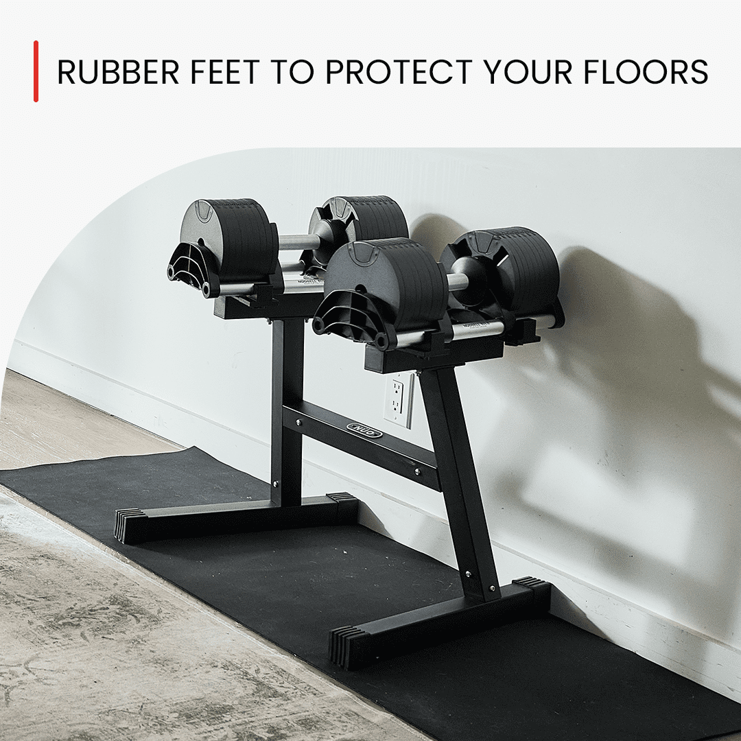 Nuobell Adjustable Dumbbell Rack and Stand. Perfect Home-Gym Dumbell Rack for At-Home Nuobell Workouts. Safe, Convenient and Prevents Accidents. This is a Nuobell Dumbbell Rack Stand Only, No Weights