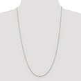 thumbnail image 2 of 10K White Gold 1.5mm Machine Made Diamond Cut Rope Chain, 2 of 5