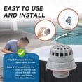 thumbnail image 3 of RANME Chemical-Chlorine Dispenser System For P05346 Debris Mount Screw Dispenser Attachment For Lay Z Spa For Hot Tubs For Coleman, 3 of 9