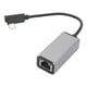 thumbnail image 2 of Adaptador Ethernet USB C, enchufe y reproduce una latencia de rojo baja 10mbps 100mbps tipo c al convertidor rj45 Señal estable para tabletas para telefonos, 2 of 7