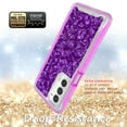 thumbnail image 4 of Samsung Galaxy S22 Plus Case, Rosebono Hybrid Graphic Design Pattern Hard Back Pannel Cover Case For Samsung Galaxy S22 Plus (Purple Shell), 4 of 4
