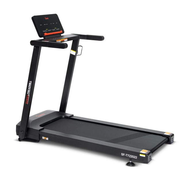 Sunny Health & Fitness Interactive Slim Folding Treadmill with Advanced Brushless Technology, Enhanced Stabilization, Exclusive SunnyFit App Bluetooth Connectivity, 12-Level Auto Incline