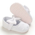thumbnail image 6 of Baby Girls Princess Bowknot Soft Sole Cotton Crib Shoes Sneaker First Walking Shoes 0-18 Months, 6 of 9