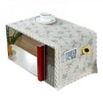thumbnail image 1 of Cartoon Linen Waterproof Microwave Oven Top Dustproof Cover Home Decor Toaster Oven Cover With Side Storage, 1 of 6