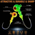 thumbnail image 3 of Dovesun 40PCS Crappie Jig Heads with Double Bait Keeper for Freshwater Fishing, 1/16oz, 3 of 8