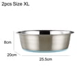 thumbnail image 2 of Azul XL 255 cm Cuenco para perros antideslizante antivuelco cuenco de comida para perros de acero inoxidable, 2 of 5