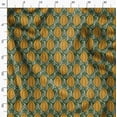 thumbnail image 3 of Soimoi Cotton Satin Spandex Yellow Fabric By the Yard - 54 Inch Wide - African Tribal Material - Artistic and Modern Patterns for Various Uses Printed Fabric, 3 of 6