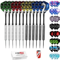 CyeeLife 20g Steel Tip Dart Set with sharpener and Extra Flights