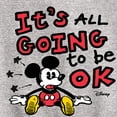 thumbnail image 3 of Disney - Mickey Mouse - It's All Going To Be Ok - Youth Crewneck Fleece Sweatshirt, 3 of 5