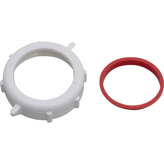 Keeney 955WK 1-1/2-Inch Slip Joint Nut and Washer, White