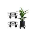 thumbnail image 1 of 2 Soportes De Base De Maceta De Metal Con Ruedas, 1 of 4