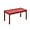 Bright Red, variant on LUE BONA Outdoor Coffee Table Rectangle, HDPS Patio Tables for Outside, 17.7"x 35"x17.7", Dark Gray