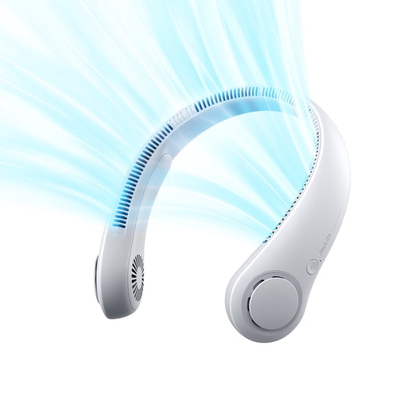 JISULIFE Neck Fan Life3 Wearable Neck Fan, 5-Speed, 4000mAh USB Rechargeable Hands-Free Cooling Fan for Summer & Outdoor