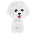 thumbnail image 1 of Resin Bobble Head Dog Figurine /Car Dashboard Decor -Bichon, 1 of 8