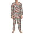 thumbnail image 3 of Vsdgher Pink Flamingo Mens Pajama Set, Soft Warm Long Sleeve Sleepwear, Cozy Button-Down Pjs for Men-XX-Large, 3 of 7
