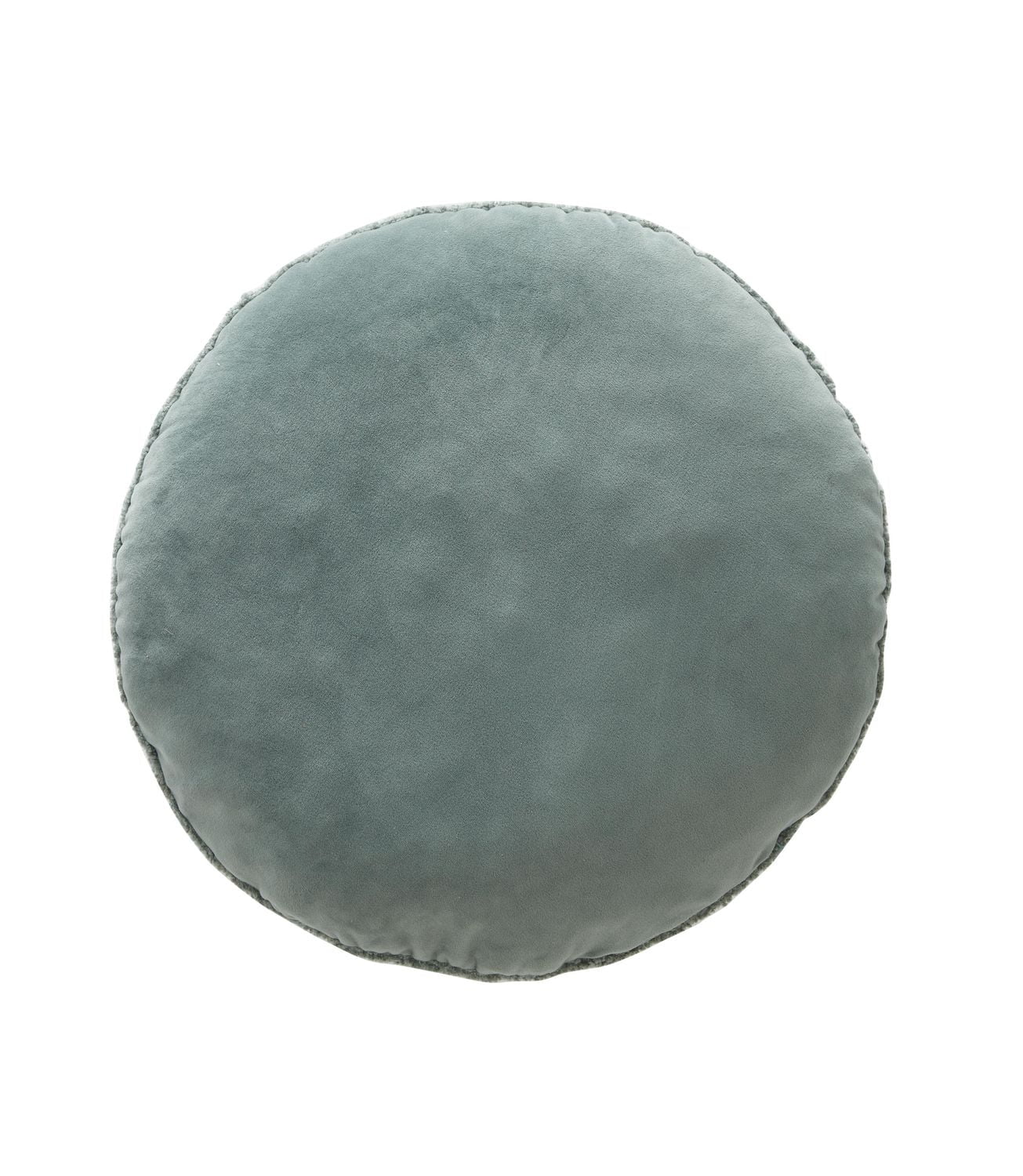 Mainstays Teddy Coussin Décoratif Rond, Gris