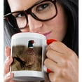 thumbnail image 2 of 3dRose, Ring Neck Pheasant, 15oz Two-Tone Red Mug, 2 of 7