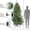 thumbnail image 4 of Northlight 7.5' Prelit Artificial Christmas Tree Washington Frasier - Clear Dura-Lit Lights, 4 of 5