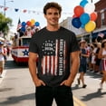 thumbnail image 2 of Heydday Men's 250th Anniversary USA Shirt - 1776-2026 Semiquincentennial American T-Shirt Patriotic Crewneck Short Sleeve Tee for 4th of July(Black/S), 2 of 3