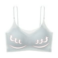 thumbnail image 5 of Summer Savings Clearance 2025! TAGOLD Womens Plus Size Bra Clearance,Summer Casual Bras for Womens,Ladies Traceless Comfortable One-piece No Steel Ring Vest Breathable Gathering Bra Woman Underwear, 5 of 6