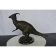 thumbnail image 2 of Nifao Parasaur Dinosaur Bronze Statue – Home Decor Sculpture, 11"L x 23"W x 18"H, 2 of 9