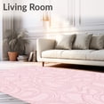 thumbnail image 2 of ODIKA 4x6 Machine Washable Non-Slip Area Rug, Interlocking Wave with Flowing Lines and Gentle Loops Ultra Soft Rug, None, 568900, 2 of 7