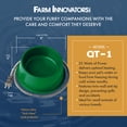 thumbnail image 4 of Farm Innovators 1 Quart Electric Heated Pet Water Bowl, Green (2 Pack), 4 of 6