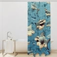 thumbnail image 2 of Shark Waterproof Bathroom Curtains Set with Hooks - Printed Shower Curtain for Bathroom Decoration, 2 of 5
