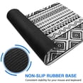 thumbnail image 6 of Long Mouse Pads for Desk,Black Geometric Striped Pattern Desk Mats on Top Of Desks, Desk Mouse Pad Extra Large with 3mm Non-Slip Base and Stitched Edge for Gaming,Office,Work,Home 31.5"x11.8", 6 of 6