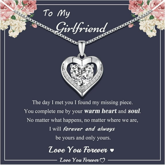 Gifts for Mom Grandma Heart Necklace Gifts for Daughter Granddaughter I Love You Necklace for Wife Girlfriend Birthday Gift Ideas Anniversary Thanksgiving Jewelry for Sister Bestie