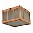 thumbnail image 7 of Meyda Tiffany 139335 Beck 7" Wide Led Flush Mount Square Ceiling Fixture - Copper, 7 of 7