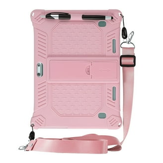 Custodia Silicone Per Tablet Keenlove 10 Pollici - Ultra Leggera Con Supporto, Rosa, Morbida TPU - 3