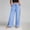 Light Blue, variant on ZGRBOU Women's Wide Leg Pants Casual Side Striped High Waisted Palazzo Trousers with Pockets Color Block Sweatpants