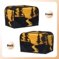 thumbnail image 3 of Yiaed Sunset River Pine Trees Print Two Slice Bread Machine Cover, Universal Size Kitchen Appliance Cover for Bread Machine,Bread Machine Cover, 3 of 7