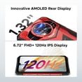 thumbnail image 4 of DOOGEE S200 Plus 5G Rugged Phone with Gemini AI,4nm D7300 CPU,36(16+20) GB+512GB Android 15 Rugged Cell Phone with 1.32" Amoled Screen,10100mAh/33W,100MP Camera Rugged Smartphone,6.72" FHD/120Hz,OTG, 4 of 9