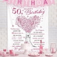 thumbnail image 3 of 50th Birthday Gifts for Women, 50th Birthday Gift Blanket, Gift for 50th Birthday Woman, 50 Year Old Gifts for Women 50th Birthday Gift Ideas, Happy 50th Birthday Gifts for Women Friends, 3 of 5