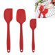 thumbnail image 2 of Juego de 3 espátulas de silicona de grado alimenticio, espátulas antiadherentes resistentes al calor, utensilios de cocina para cocinar y hornear, 2 of 7