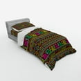 thumbnail image 3 of Ambesonne African Bedding Set 4 Pcs, Colorful Indigenous Art, Queen, Multicolor, 3 of 3