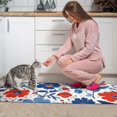 thumbnail image 3 of Pioneer Flower Floral Print Pattern Kitchen Rugs Sets Of 2,Anti Fatigue Kitchen Mat Rugs Non Slip Washable,Decorative Kitchen Floor Mats for Kitchen,Sink,Laundry,17"x30"+17"x47", 3 of 7