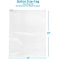 thumbnail image 2 of GPI Heavy-Duty Plastic Slider Zip Bags Food Storage Sandwich Bag, 10" x 12", Pack of 200, 2 of 7