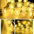 thumbnail image 6 of Morttic Lotus Solar String Lights Outdoor,23FT 50LEDs Waterproof Lotus Flower Fairy Twinkle String Lights for Home Garden Christmas Festival Holiday Decor (Warm White), 6 of 14