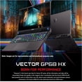 thumbnail image 3 of MSI Vector Gaming Laptop, 16" FHD+ Display, Intel core i9-13950HX, 16 GB DDR5 RAM, 2 TB NVMe SSD, NVIDIA GeForce RTX 4080, Backlit Keyboard, Windows 11 Home, Cosmo Gray, 3 of 5