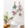 thumbnail image 2 of Easter Eggs Kitchen Dish Towels for Drying Dishes Set of 4, Blue Floral Basket Leaves Rustic Botanical Waffle Weave Microfiber Hand Tea Bathroom Towels Quick Dry & Absorbent Towel 12x12, 2 of 7